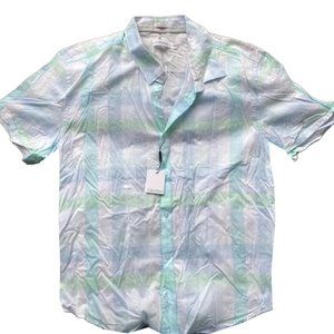 New Calvin Klein Button Up Shirt Plaid Men s size 2XL